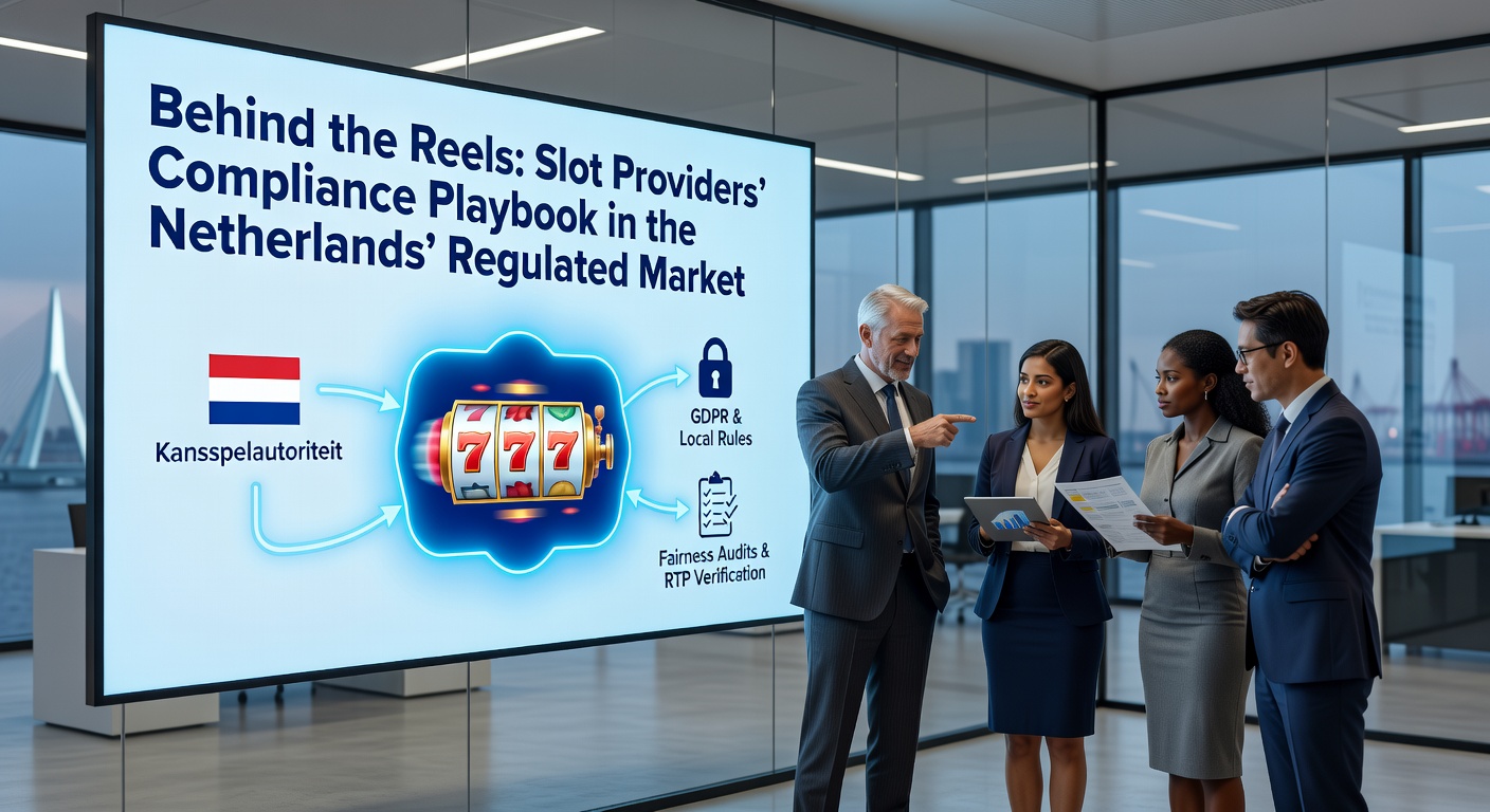 Slotmachine rollen met compliance symbolen zoals sloten en certificaten op een Nederlandse vlag achtergrond