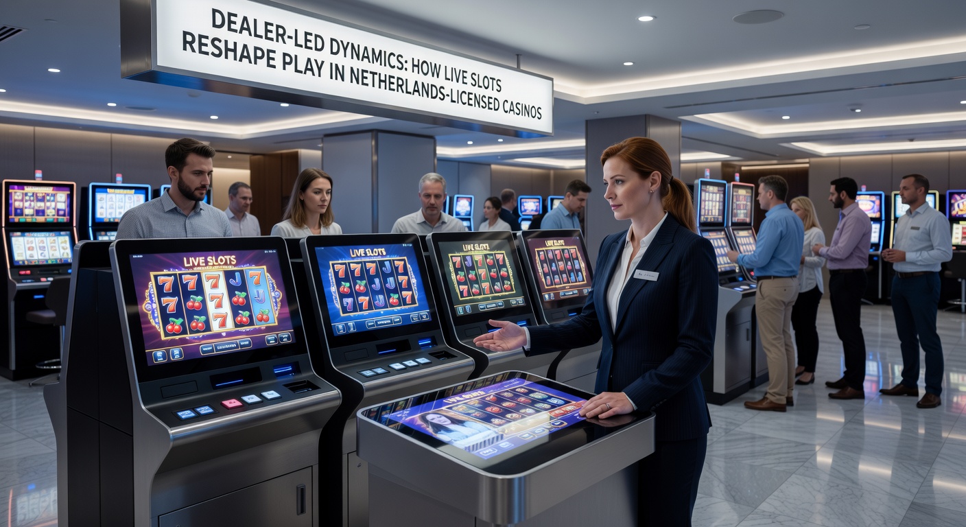 Dynamische live slot sessie met dealer die een wiel draait, omringd door virtuele spelers in een Nederlands casino-omgeving