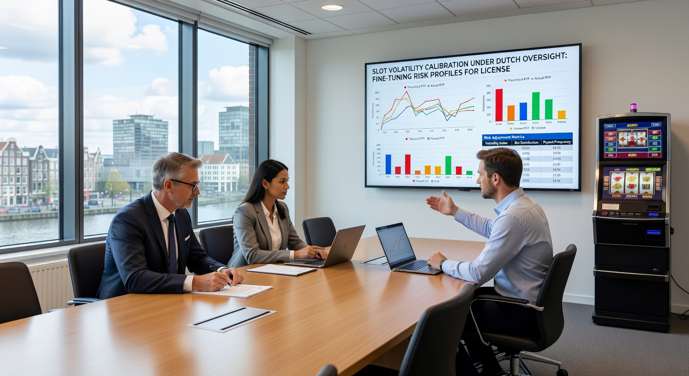 Diagram van risicoprofiel aanpassingen met volatiliteitscurves en compliance indicators