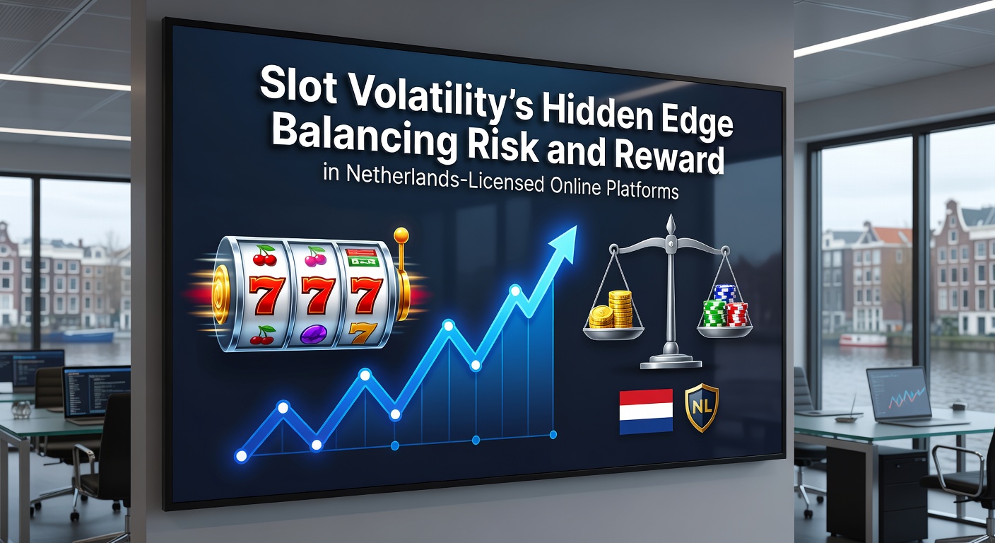 Grafiek die slotvolatiliteit illustreert met pieken en dalen in uitbetalingen op een Nederlands online casino platform