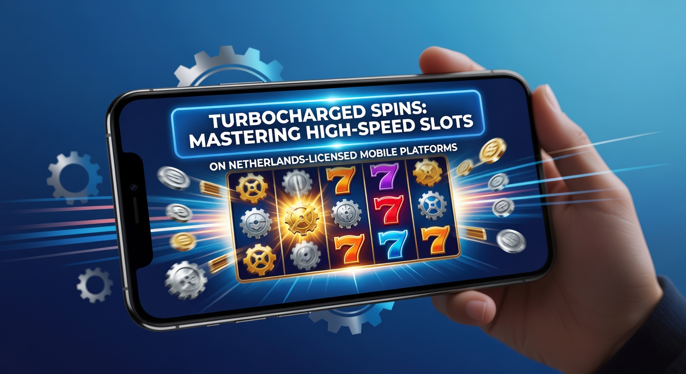 Mobiele speler draait turbocharged slots op een Nederlands gelicentieerd casino-app, met flitsende rollen en snelle winlijnen
