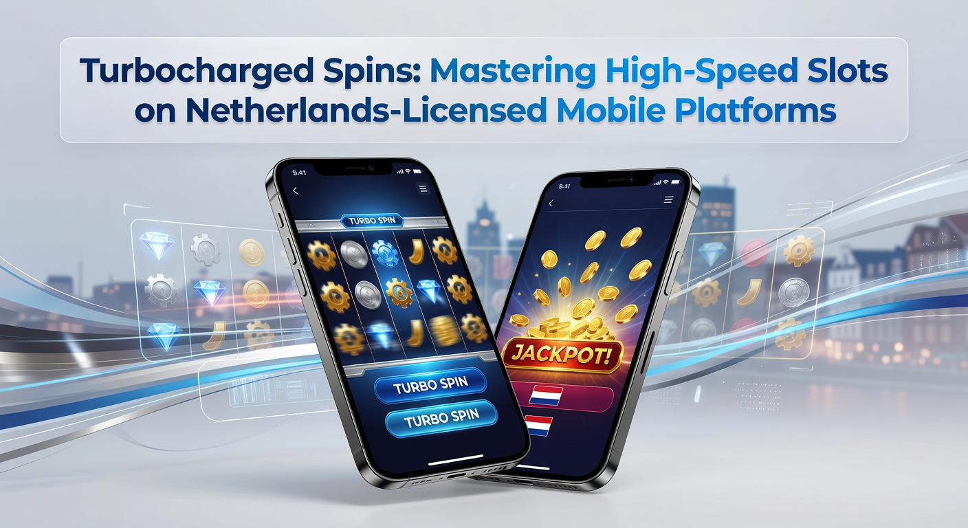 Schermafbeelding van een turbo-slot in actie op een smartphone, met versnelde rollen en een progressieve meter